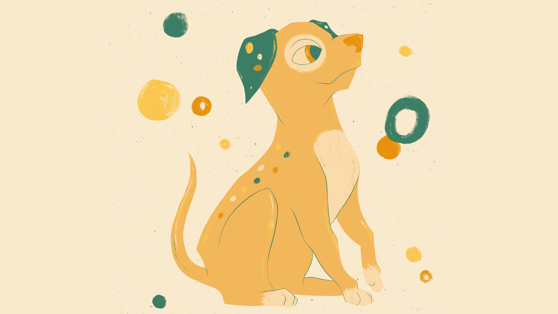 mixkit festive puppy dog 50 desktop wallpaper