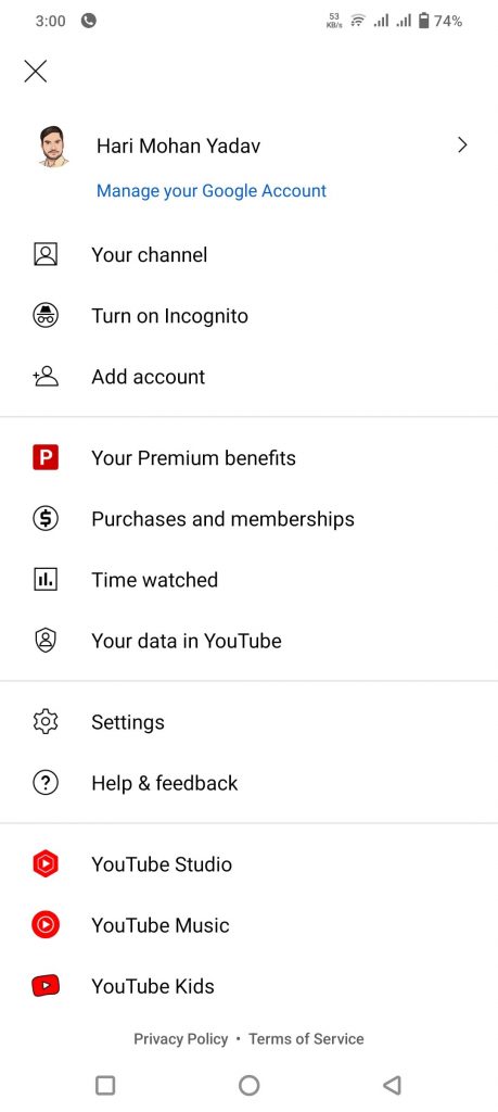 YouTube premium features